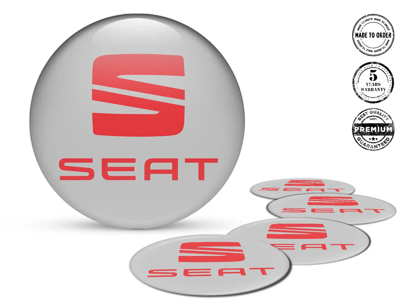 Seat Silikonaufkleber Ausgabe Individuelle Felgen-Embleme